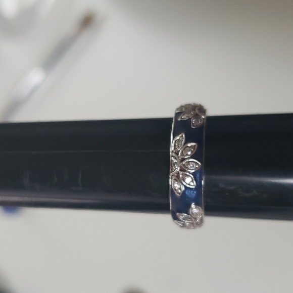 Jewelry - Sterling Silver Enamel Ring